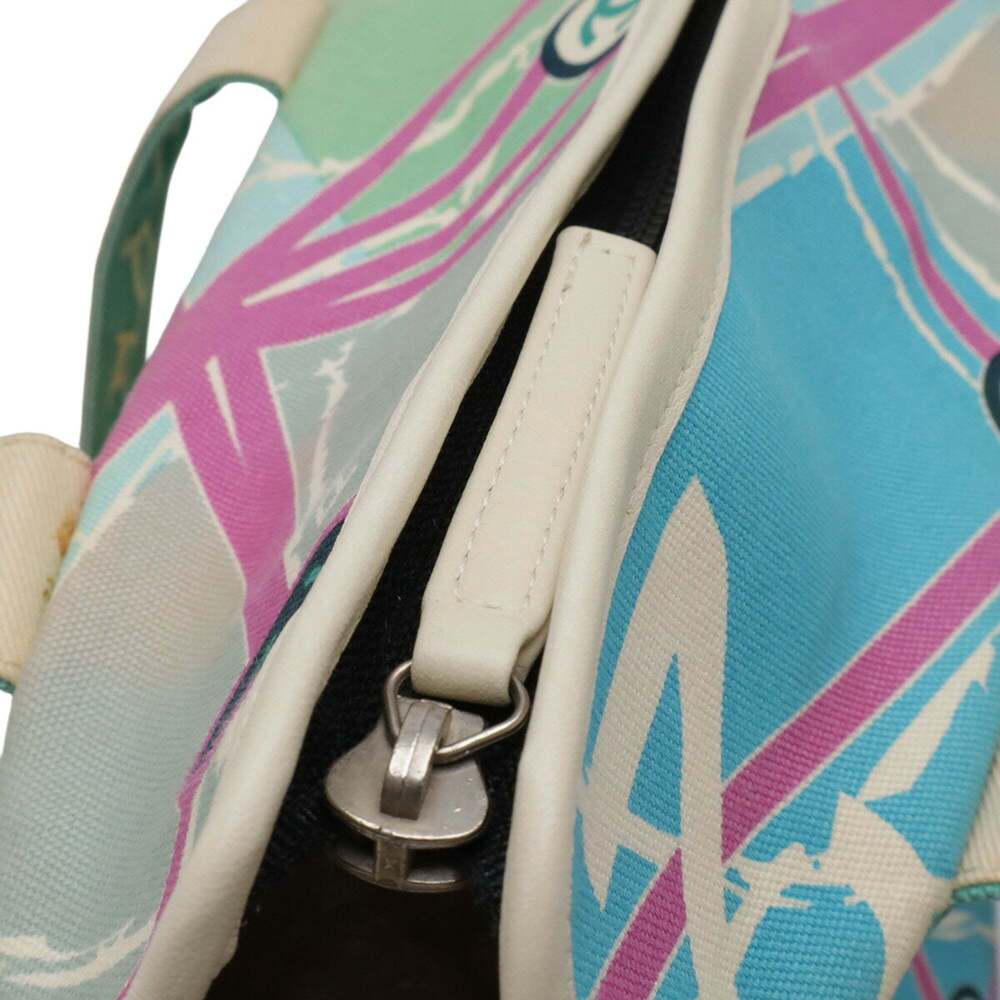 CHANEL Blue Canvas Shoulder Bag - Picture 6 of 10